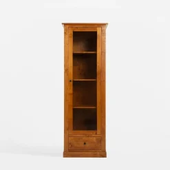 Witryna wąska z litego drewna PAOLA brzoza koniakowa