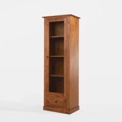 Witryna wąska z litego drewna PAOLA brzoza koniakowa