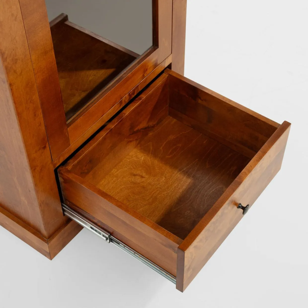 Witryna wąska z litego drewna PAOLA brzoza koniakowa