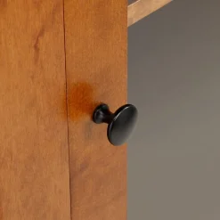 Witryna wąska z litego drewna PAOLA brzoza koniakowa