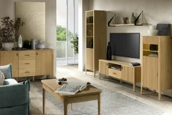 Witryna z ryflowaniem i oświetleniem LED NAVARRA prawa