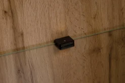 Witryna z ryflowaniem i oświetleniem LED NAVARRA lewa