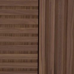 Witryna z ryflowaniem orzechowa DAVIDI