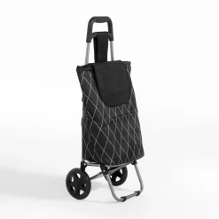 Wózek na zakupy czarny 87x32x28 cm