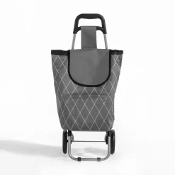 Wózek na zakupy szary 87x32x28 cm