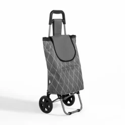 Wózek na zakupy szary 87x32x28 cm