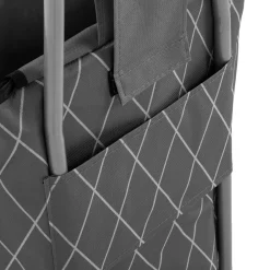 Wózek na zakupy szary 87x32x28 cm