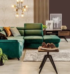 Żyrandol czarno-srebrny RIANO 76 cm klosz transparentny