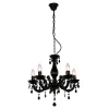 Żyrandol retro czarny MAGNOLIA