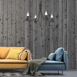 Żyrandol wiszący retro czarny LUCY