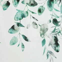 Zasłona do salonu biało-zielona BETSY 350x250 cm