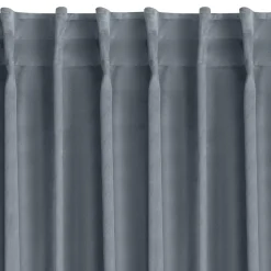 Zasłona do salonu grafitowa MADLEN 140x300 cm