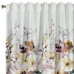 Zasłona do salonu w kwiaty SENDI 140x270 cm