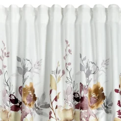 Zasłona do salonu w kwiaty SENDI 140x270 cm