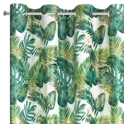 Zasłona do salonu welurowa w liście DAVOS 140x250 cm