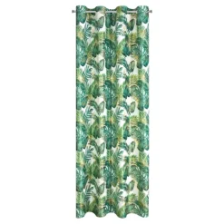 Zasłona do salonu welurowa w liście DAVOS 140x250 cm