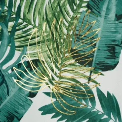 Zasłona do salonu welurowa w liście DAVOS 140x250 cm