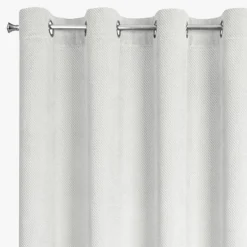 Zasłona do salonu welwetowa biała ELIZA 140x250 cm