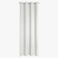 Zasłona do salonu welwetowa biała ELIZA 140x250 cm