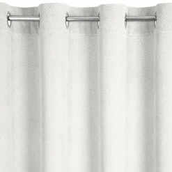 Zasłona do salonu welwetowa biała ELIZA 140x250 cm