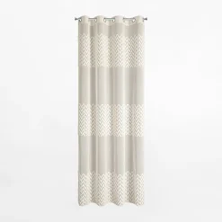 Zasłona na przelotkach beżowa ESTERI 140x250 cm