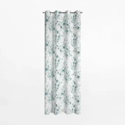 Zasłona na przelotkach biało-zielona SENA 145x250 cm