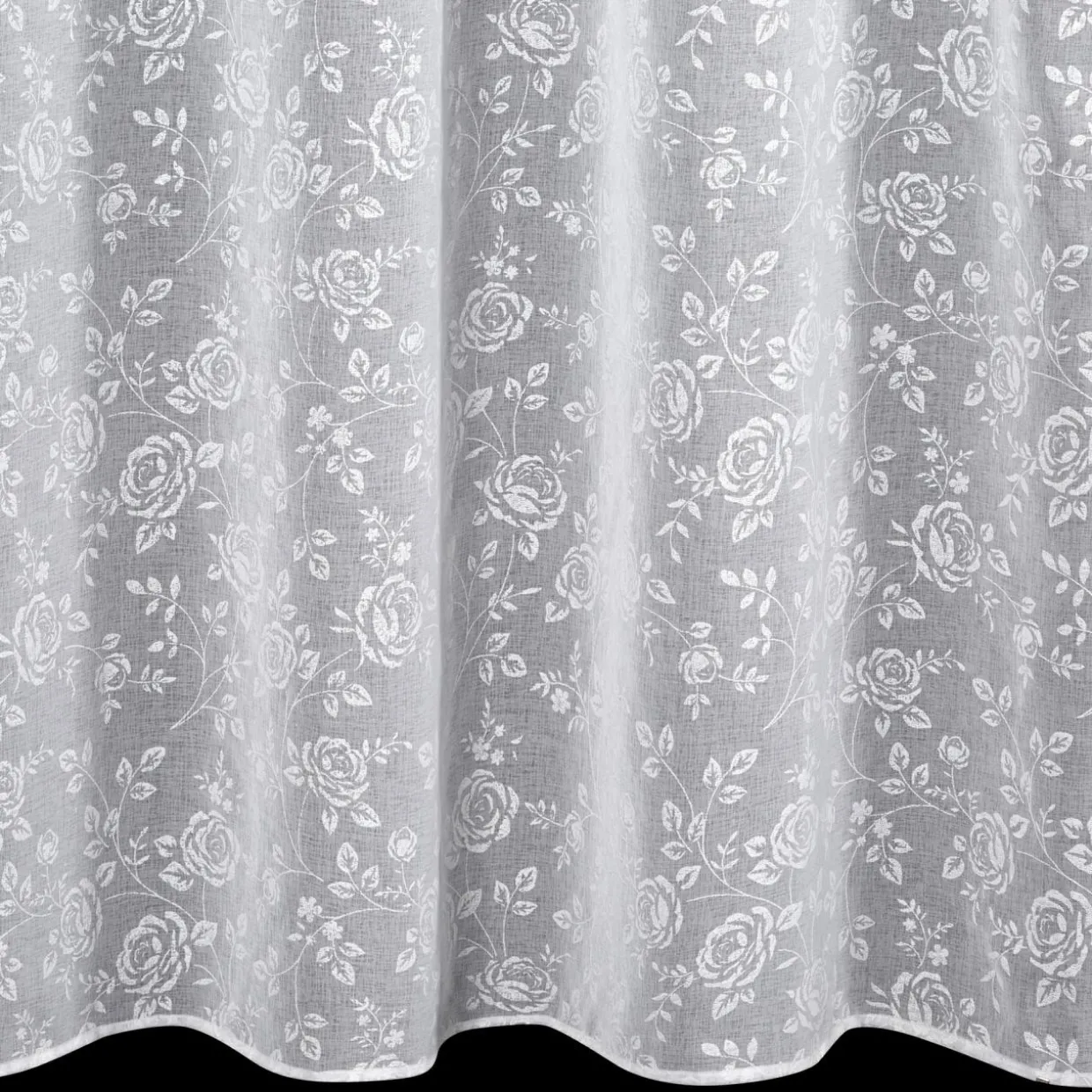 Zasłona na przelotkach biała HOLLY 140x250 cm