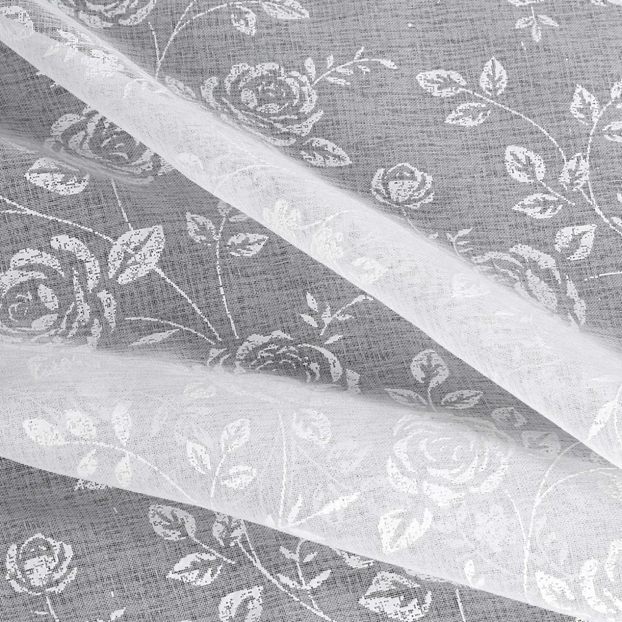 Zasłona na przelotkach biała HOLLY 140x250 cm