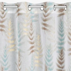 Zasłona na przelotkach biało-niebieska RUTI 140x250 cm