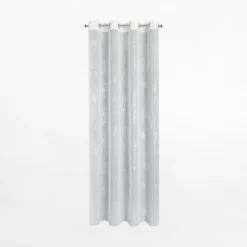Zasłona na przelotkach biało-srebrna SAGI 140x250 cm