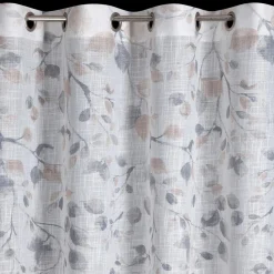 Zasłona na przelotkach biało-beżowa ANA 140x250 cm