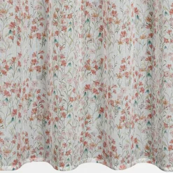 Zasłona na przelotkach biało-różowa SONIA 140x250 cm