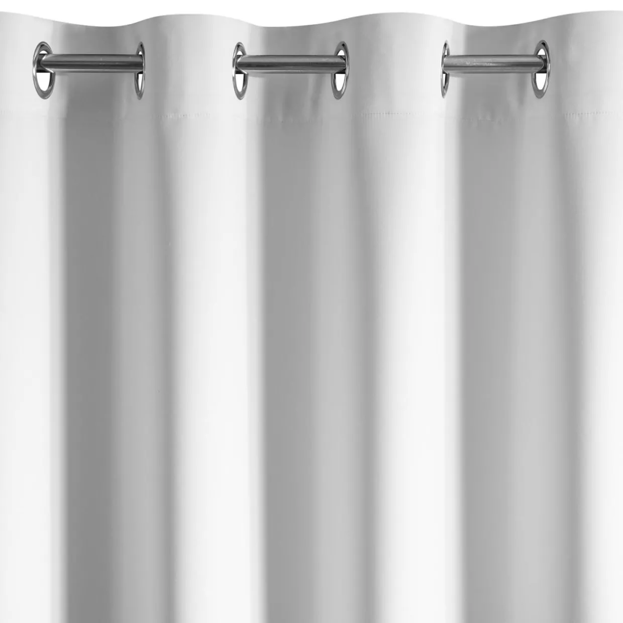 Zasłona na przelotkach czarno-biała NERINA 140x250 cm