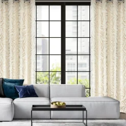 Zasłona na przelotkach kremowa MILENA 140x250 cm