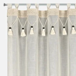 Zasłona na szelkach naturalna GRETA 135x250 cm