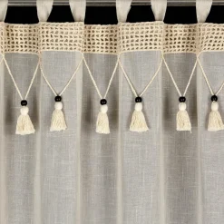 Zasłona na szelkach naturalna GRETA 135x250 cm