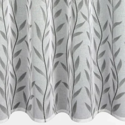 Zasłona na taśmie biało-stalowa GLORI 140x270 cm