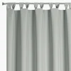 Zasłona na taras z szelkami na rzepy srebrna GARDEN 155x220 cm