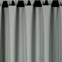 Zasłona na taras z szelkami na rzepy srebrna GARDEN 155x220 cm