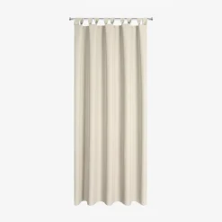 Zasłona na taras z szelkami na rzepy jasnobeżowa GARDEN 155x220 cm