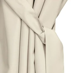 Zasłona na taras z szelkami na rzepy jasnobeżowa GARDEN 155x220 cm