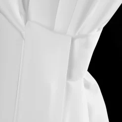 Zasłona na taras z szelkami na rzepy biała GARDEN 155x220 cm