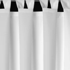 Zasłona na taras z szelkami na rzepy biała GARDEN 155x220 cm