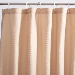 Zasłona prysznicowa beżowa CASILDA 180x180 cm