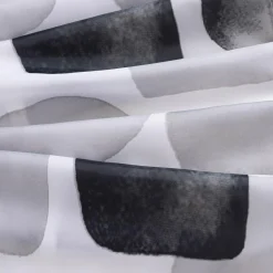 Zasłona prysznicowa czarno-biało ROSA 180x180 cm