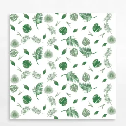 Zasłona prysznicowa w zielone liście ROSA 180x180 cm