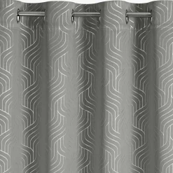 Zasłona przelotkach srebrna OLETA 140x250 cm