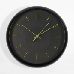 Zegar ścienny czarny 30,5 cm