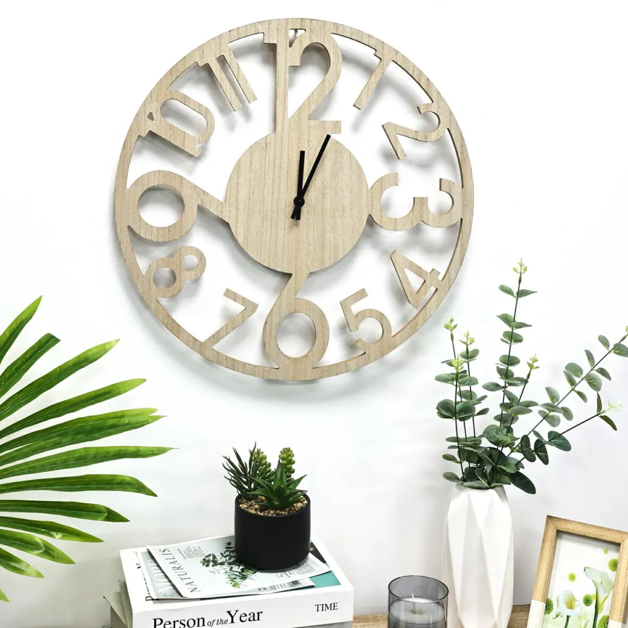 Zegar ścienny NATURAL 50 cm