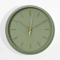 Zegar ścienny zielony 30,5 cm